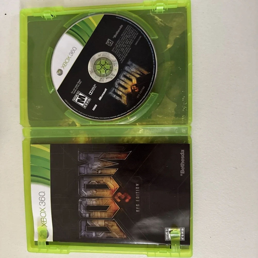 Doom 3 BFG Edition Xbox 360 Xbox One Backward Compatible Case Disc